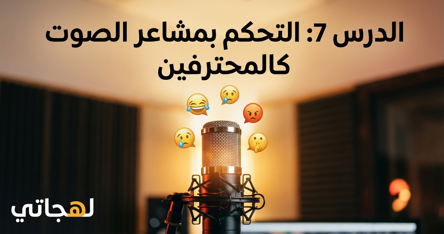 7: هندسة الأوامر الصوتية في "لهجاتي" | دليلك الشامل للتحكم بالمشاعر (20 مثال تطبيقي)